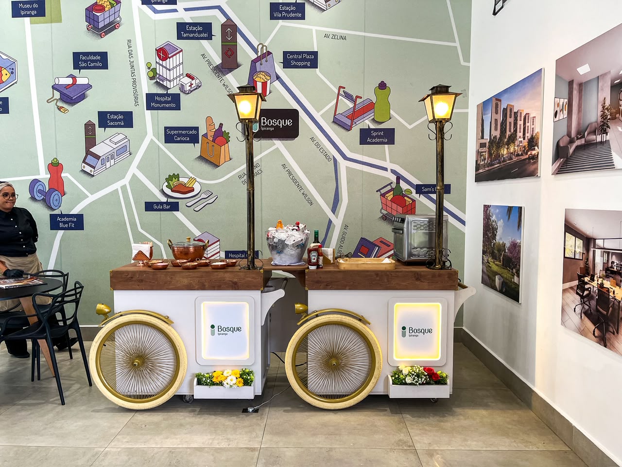 Carrinhos gourmet como complemento para eventos